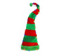 Fruusv Cappello di Babbo Natale, cappello di Natale, cappello a striscia, cappello per feste di Natale, cappello natalizio