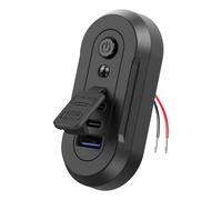 Fruusv Caricabatteria da auto | con Locator Light Fast Charging Inverter | Modifica USB caricabatteria da auto, per barca, camper, moto, presa a muro di casa, telefono, salto avviamento camion