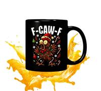 Fruusv Ceramic Cute Cups - Chicken Rooster Farm Coffee Mug Set, Decorative Drinkware for Home Kitchen Dining Table, Creative Ceramic Cup for Milk Tea Beer Beverage Birthday Farmhouse Decoration