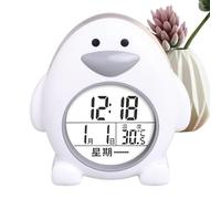 Fruusv Clock digitale cute, Shape Desk Clock, Kids Bedroom Alarm Clock, Temperature Display Clock, Perpetual Calendar Clock, Ok to Wake Kids Clock, Kids Digital Alarm Clock, Bedroom Clock,