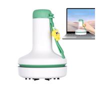 Fruusv Desktop Vacuum Cleaner, Small Cordless ricaricabile, Handheld Cleaning Tool, Crumb Remover Computer PC Interior, Ideal for Desk Kitchen Dust Cleanup Keyboard, 8,6 x 8,6 x 11,7 cm