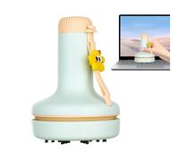 Fruusv Desktop Vacuum Cleaner, Small Cordless ricaricabile, Handheld Cleaning Tool, Crumb Remover Computer PC Interior, Ideal for Desk Kitchen Dust Cleanup Keyboard, 8,6 x 8,6 x 11,7 cm
