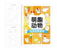 Fruusv Educational Sketchbook, Kids Drawing Book, Early Learning Art Pad, Creative & Fun, Sketching Paper For Writing, Doodling, Crafts, Stocking Stuffers (A4/a5), 40 Pages