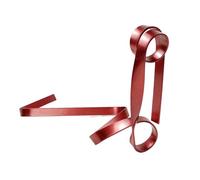 Fruusv Floating Wine Bottle Rack, Decorative Metal Ribbon Liquor Display, Space Saving Whiskey Storage, Wine Holder, Red/Gold, Ideal for Kitchen, Wedding, Bar Setup