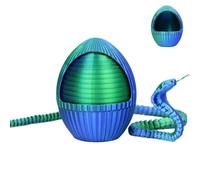 Fruusv Fun Snake Decorations, Colorful Snake Egg Statue, Creative Desk