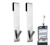 Fruusv Ganci per asciugamani da parete in vetro - Gancio per asciugamani in acciaio inox sopra la porta della doccia | Gancio per bagno, porta asciugamani rimovibile per doccia, scomparti, cappotti,