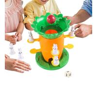 Fruusv Gioco di equilibrio e impilamento - Design Torre di Carota da impilare con otto figure di conigli, giocattolo di novità - per ragazzi a partire da 3 anni, casa, scuola