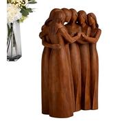 Fruusv Hand Painted Figurines, Collectible Sculpture Set, Detailed Sisters Friendship Statues with Elegant Design for Display, Perfect Living Room, Bedroom, Study, Nursery or Bedside Decoration