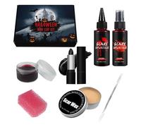 Fruusv Kit per il trucco delle ferite, Kit per il trucco delle cicatrici | Kit trucco professionale per Halloween | Set di raccolta di cosmetici per cosplay e film SFX, kit per pittura del viso