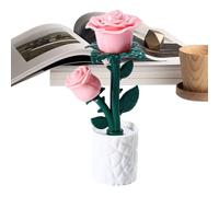 Fruusv Lampada da tavolo a forma di - Rosa Fresia Illuminazione Ambiente | Lampade da comodino a LED - per scrivania, camera da, comodino, decorazione per la casa, ufficio, dormitorio