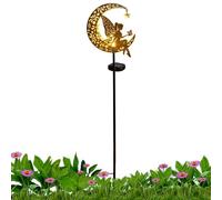 Fruusv Lampade Solare Percorso | LED Fata Lunare Decor Patio | Lampade da Esterno Solari Arredamento del Giardino,Per Giardino Terrazza Paesaggio Prato Parco Donne Mamma Nonna