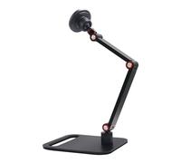 Fruusv Magnetic Phone Holder, Adjustable Cell Phone Support, 360-Degree Rotation, Portable Foldable Mount, Compatible with Tablets for Travel Bedside Desk Nightstand, Black