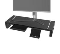 Fruusv Monitor Stand Riser, Foldable 20.47 inch Computer Height Stand with Drawer, Adjustable Desk Organizer Shelf for Workplace, Desktop, Printer, Tavolo, Home, TV, Laptop, Office Setup