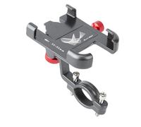 Fruusv Motorcycle Phone Mount, Scooter Handlebar Holder, 360 Degree Rotation Stand, Anti Slip Secure Grip, Easy Installation Design, Cellphone Navigation Accessory for Road Biking Travel, Multicolor
