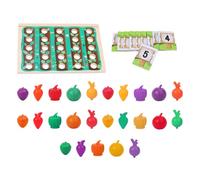 Fruusv Ordinamento Colori,Puzzle Interattivo Educativo - Set Per Cucina Bambini Con Cibo Giocattolo - Per Scuola Aula Viaggio Campeggio Ragazzi Ragazze Bambini Famiglia Compleanno