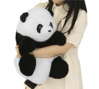 Fruusv Panda Stuffed Animal, Sleeping Plush Pillow Toy, Soft Emotional Companion Design with Cuddly Decorative Gift for Girls, Adult, Kids, Compleanno Parties, Room Decor, 11.81 Pollici