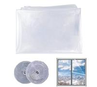 Fruusv Pellicola Isolante Per Finestre Per L'Inverno, Antivento Termico Riutilizzabile, Guarnizione Per Antispifferi Delle Finestre, Per Clima Freddo E Per Interni Casa Soffitta Soggiorno Cucina