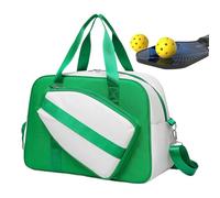 Fruusv Pickleball Racket Bag, Sports Paddle Shoulder Bags, Wet-Dry Separation Storage, Shoe Compartment with Detachable Strap for Gym, Travel, Court, Work, 18.11x12.99x7.87 inches