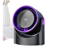 Fruusv Portatile Bladeless Fan, High-Speed Portatile Tabletop Fan, Quiet Small Desk Blower, Digital Display Cooling Accessories, USB Charging Cooler Supplies for Home, Office, Travel