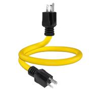 Fruusv Prolunga elettrica esterna,Cavo maschio a maschio 5-15P resistente alle fiamme - Cavo di alimentazione esterno,per officina, seminterrato, cucina, soggiorno, canto, magazzino, casa, garage