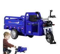 Fruusv Pull Back Toy Cars, Alloy Tricycle Toy Miniature Vehicle, Cool Safe Realistic for Kids, Classroom Carnival Rewards Daycare Stockings Party School Gift, 20.5 x 7.5 x 9.5cm