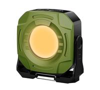 Fruusv Ricaricabile Work Light, 360° Rotatable Portable Light, Waterproof Adjustable Lighting Tool, LED Flood Lamp, Hands- Design for Building, t 9,8 x 9,3 x 4 cm
