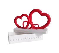 Fruusv Romantic Valentines Box - Heart Shaped Gift Box, 8 Inches Card Boxes with Lid, Sturdy Paper Boxes with Elegant Design, Holiday Decor Easy Use, Card for Wedding Birthday Celebration