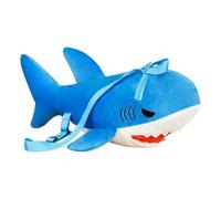 Fruusv Shark Backpack, Cartoon Shark Plush Bag, Soft Kindergarten Home Decoration, 11,81 x 7,87 Inches Aesthetic Stuffed Doll Bookbag, for Boys & Girls, Perfect Birthday Present, blu, Se référer au