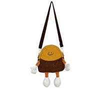Fruusv Small Messenger Bag, Cartoon Smile Shoulder Bag, Cute Cell Phone