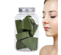 Fruusv Spugna per mixer per trucco,spugna per uova per trucco,Miscelatore | a spugna morbida a forma di ventaglio, 10 pezzi | di polvere per il viso, uso asciutto e umido, gonfio di