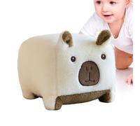 Fruusv Stuffed Capybara Plush Toy, Soft Cuddly Animal Doll Pillow, Adorable Home Decoration Bedroom Sofa Couch Chair Bed Car Desk Shelf Collectible Gift for Kids Adults, 30x30x2cm