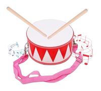 Fruusv Tamburo Giocattolo | Con Cinturino Regolabile | Strumento Musicale a Percussione con Rullante da 20 cm - per Principianti Ragazze Ragazzi Feste Compleanno Capodanno Palco Sala Giochi Classe