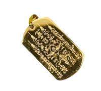 Fruusv Thai Pendente, Religious Scripture Tag Pendant, Buddhism Keychain Charm for Men and Women, Blessing Amulet Necklace, Spiritual Jewelry, Positive Energy Accessory, Se référer au descriptif, Fare