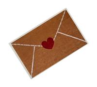 Fruusv Valentines Door Mat - Envelope Porch Doormat, Medium Size Welcome Floor Mat for Home and Apartment, Durable Polyester Material for Long Lasting Outdoor Use, Entryway Decor Accessory