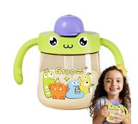 Fruusv Water Cup Dinosaur, Leakproof Milk Cup, 10 Oz Water Bottle
