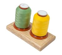 Fruusv Wooden Thread Holder, Wooden Thread Stand Rack, Removable Design Embroidery and Sewing Accessory for Sewing, Quilting, Weaving, Knitting Projects, Durable Thread Organizer for Craft Room