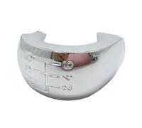 FRVVPL Testa Pomello Leva Cambio Pomello Del Cambio A 5/6 Velocità Stemma Copri Leva Testa Della Per Octavia MK2 II 04-08 FL 08-11(Silver-6-Speed)