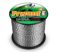 FRWANF Lenza da pesca intrecciata a 4 fili, non scolorisce, non si stira, bassa memoria, 0,26 mm, pesca in mare, pesca al lago, pesca al fiume, acqua salata, lenza in fibra UHMWPE, bianco e nero (non sbiadisce)