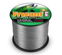 Frwanf - Lenza da pesca intrecciata a 4 fili, super resistente, corda da pesca in PE ExtremePower, per acqua salata e acqua dolce, prova 300 m, colore: grigio