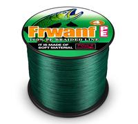 Frwanf - Lenza intrecciata a 4 fili, super resistente, corda da pesca in PE ExtremePower, per acqua salata e dolce, 36,3 kg, prova 300 m, colore: Verde muschio