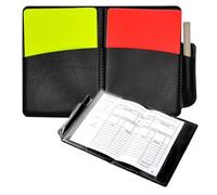 FRXVUC Set di Carta Arbitro, Cartellino Rosso Cartellino Giallo con Accessori Penna e Custodia, Segnapunti, Set di Carte Arbitro Sport Calcio PCV, Perfetto per Partite di Calcio