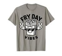 Fry Day Vibes Funny French Fries Kid Donne Uomini Maglietta