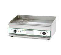 Fry top elettrico piastra liscia e rigata mm 746X398 bistecchiera bar TF V 400