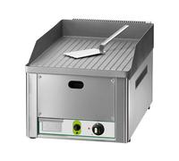 Fry top rigato professionale a gas cm 36x60x30 RS1207