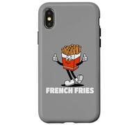 Fryday Everyday Retro Foodie, Funny French Fries Custodia per iPhone X/XS