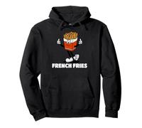 Fryday Everyday Retro Foodie, Funny French Fries Felpa con Cappuccio
