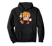 Fryday Everyday Retro Foodie, Funny French Fries Felpa con Cappuccio