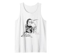 Fryderyk Chopin Inchiostro Ritratto Firma Juliart Pianoforte Canotta