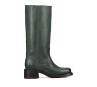 Frye Campus - Stivali alti da donna da 14 litri, realizzati in pelle Montana firmata con vera costruzione a filetto e tacco in pelle impilato, Foresta, 40 EU