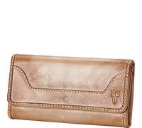 FRYE Melissa Continental Snap Leather Wallet, beige. (Beige) - DB139